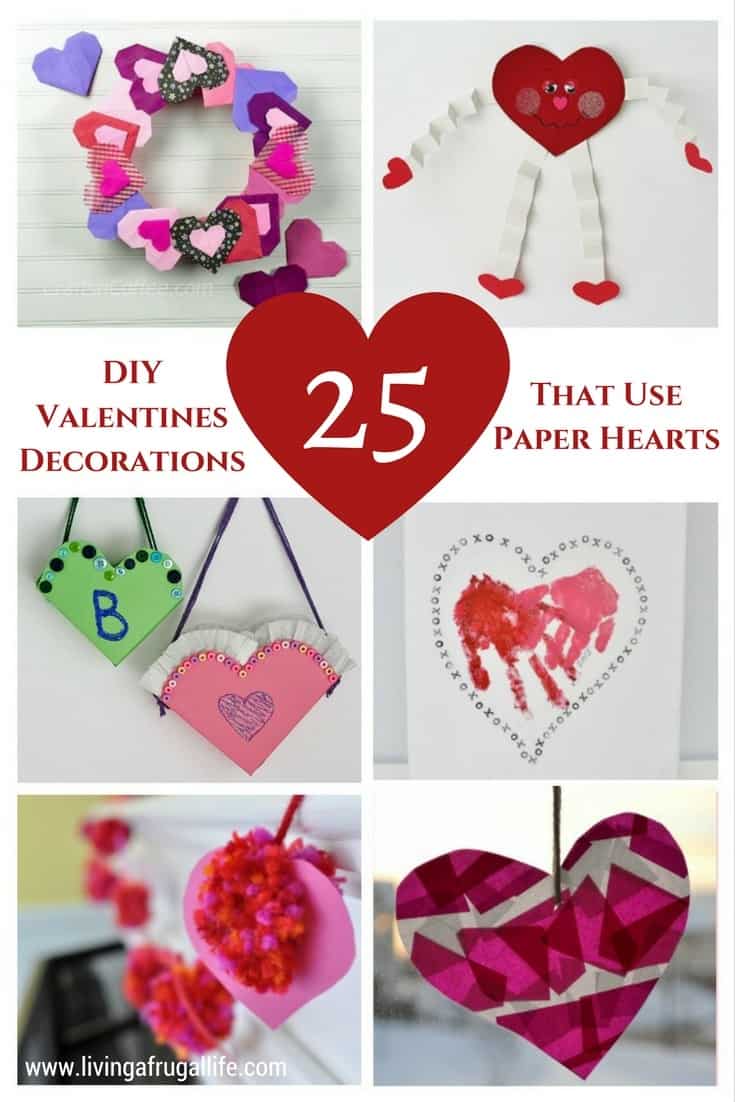 DIY Valentine Paper Heart Straw Toppers