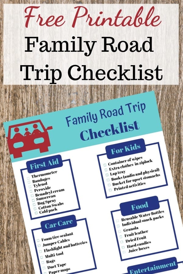 38 Helpful Items You Must Have on a Family Road Trip Checklist - Road Trip  Wanderers